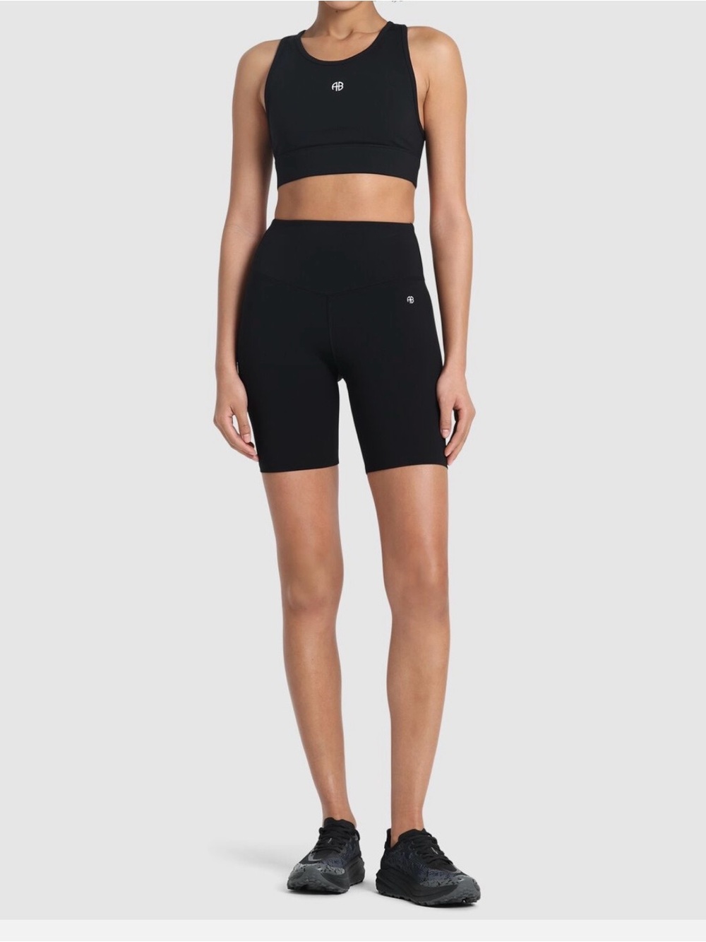 High-Rise Black Bike Shorts — Smooth Support
